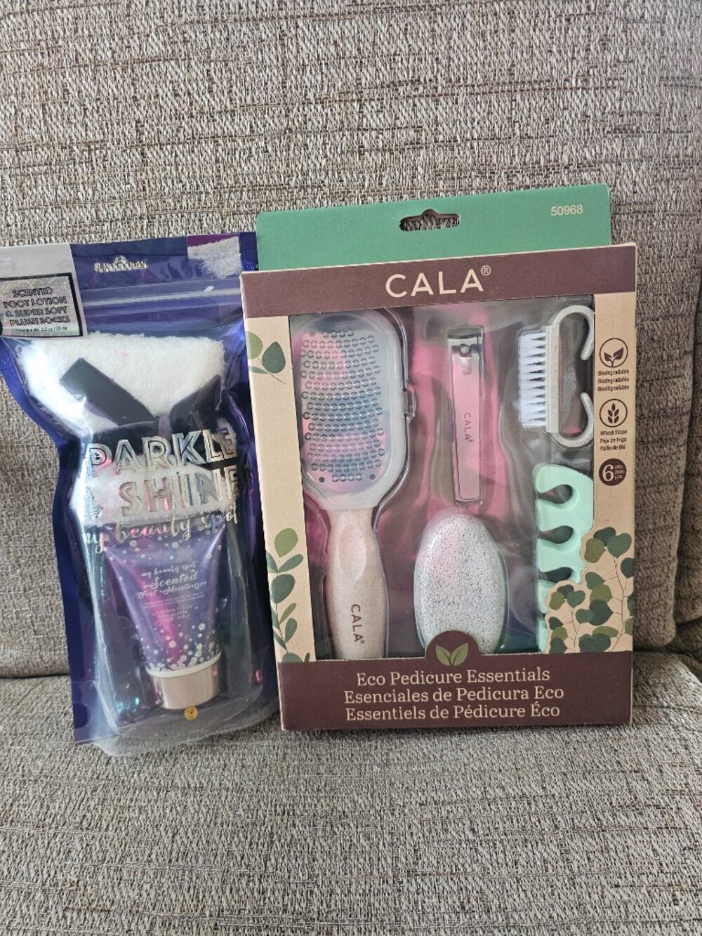 CALA Eco Pedicure Set + Sparkle & Shine Foot Care Gift Set
